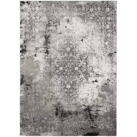 MAYBERRY RUG 5 ft. 3 in. x 7 ft. 3 in. Everest Olympia Area Rug, Gray EV8886 5X8